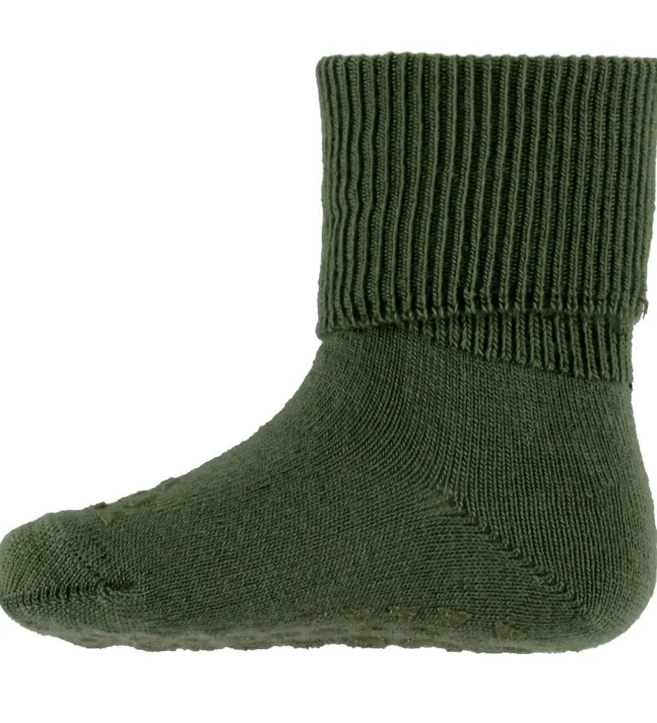 Strømper|Uld|GoBabyGo Skridsikre Strømper - Uld - Olivine