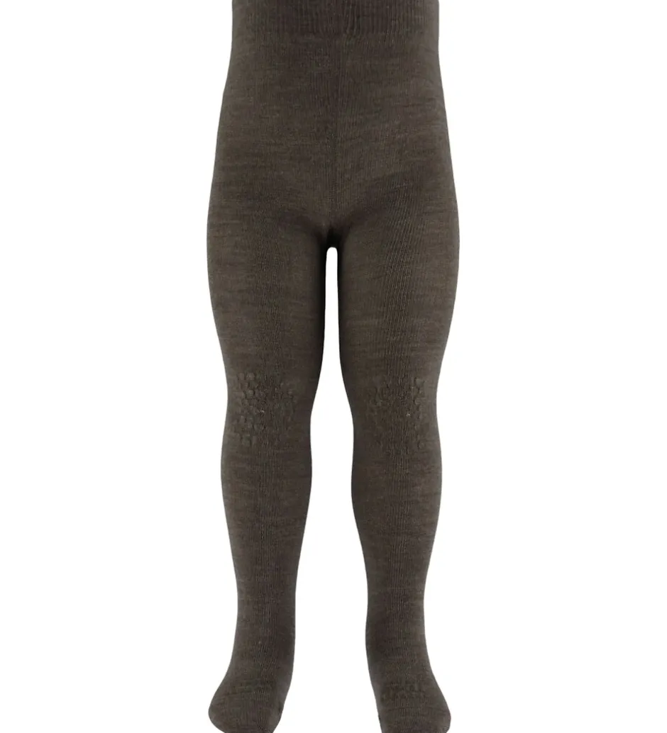 Strømpebukser|GoBabyGo Skridsikre Strømpebukser - Uld - Chestnut