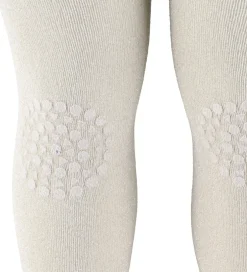 Strømpebukser|GoBabyGo Skridsikre Strømpebukser - Bambus - Ivory Glitter