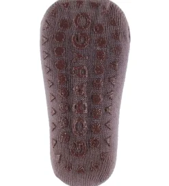 Strømper|Uld|GoBabyGo Skridsikre Strømper - Uld - Dark Purple Dove