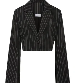 Konfirmationstøj|Grunt Blazer - Crop - Mayo - Sort