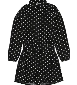 Konfirmationstøj|Buksedragter|Grunt Buksedragt - Lisbeth - Sort m. Prikker