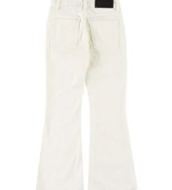 Konfirmationstøj|Grunt Bukser - Fløjl - Flare Cord - Broken White