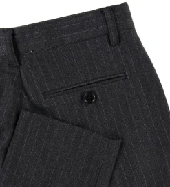 Konfirmationstøj|Grunt Bukser - Rick - Grå Stribet