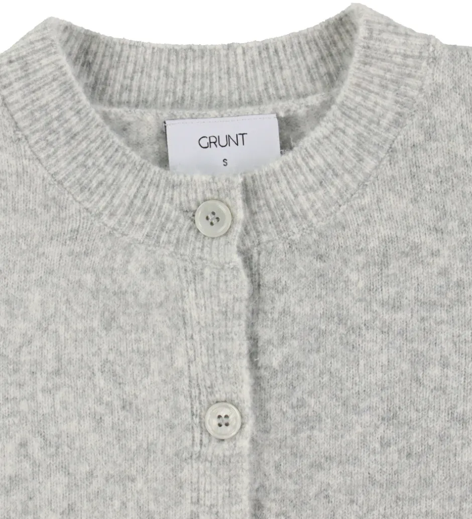 Striktrøjer|Grunt Cardigan - Strik - GrIsa - Grå