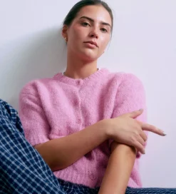 Striktrøjer|Grunt Cardigan - Strik - GrEvissa - Rose