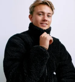 Fleece|Grunt Fleecejakke - Teddy - GRLaus - Sort