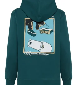 Hættetrøjer|Grunt Hættetrøje - GrRatica - Grøn m. Print