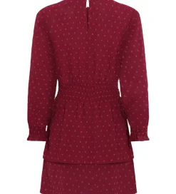 Kjoler|Grunt Kjole - GrSpelug - Dot - Dark Red