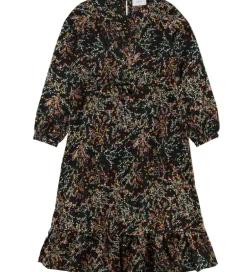 Konfirmationstøj|Grunt Kjole - Julle - Black Flower