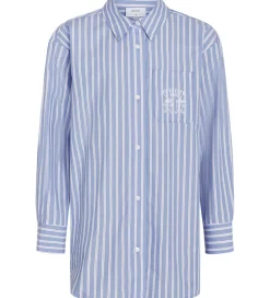 Skjorter|Grunt Skjorte - GrFully - Blå m. Striber