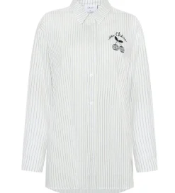 Skjorter|Grunt Skjorte - GrLiva - Hvid/Blå