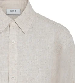 Konfirmationstøj|Grunt Skjorte - Herstal - Hør - Sand