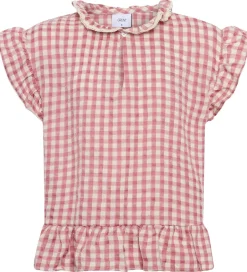 Toppe|Grunt Top - GrArte - Rosa/Hvidternet