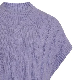 Konfirmationstøj|Veste|Grunt Vest - Strik - Brie - Purple