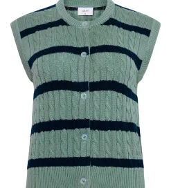 Veste|Konfirmationstøj|Grunt Vest - Strik - GrLine - Dust Green/Navy