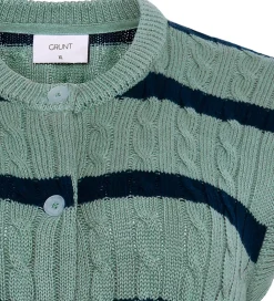 Veste|Konfirmationstøj|Grunt Vest - Strik - GrLine - Dust Green/Navy