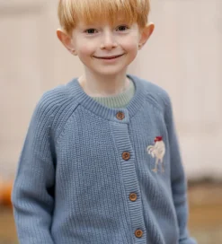 Striktrøjer|Hanevild Cardigan - Strik - Kaj - Blue Blizzard