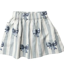 Nederdele|Hanevild Nederdel - Denim - Bow - Rainy