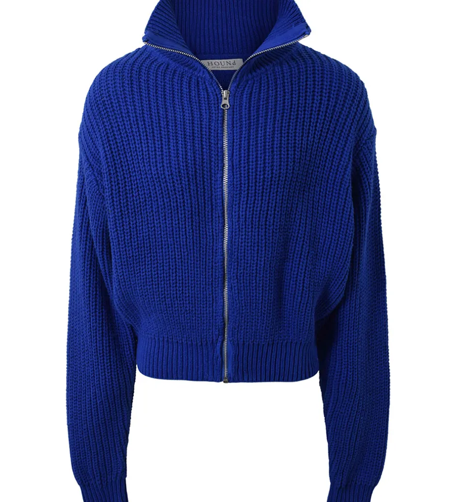 Striktrøjer|Hound Cardigan - Strik - Cobalt Blue