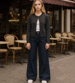 Striktrøjer|Hound Cardigan - Strik - HdLaura - Mørkegråmeleret