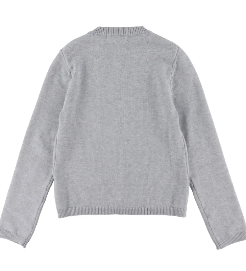 Striktrøjer|Hound Cardigan - Strik - HdLaura - Lysegråmeleret