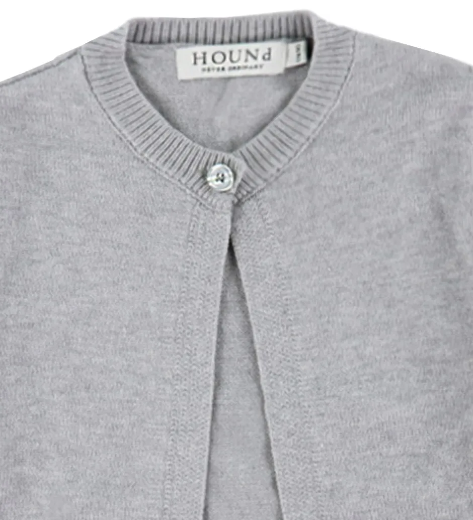 Striktrøjer|Hound Cardigan - Strik - HdLaura - Lysegråmeleret