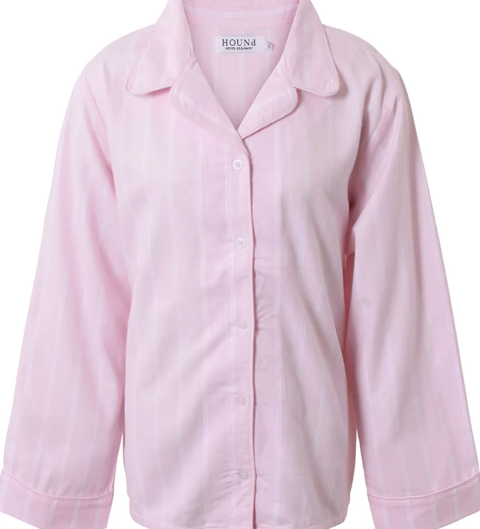 Nattøj|Hound Natskjorte - Rosa/Hvidstribet