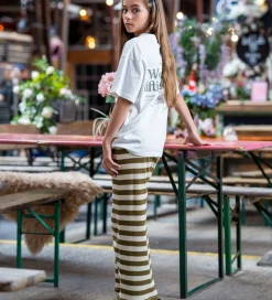 Nederdele|Hound Nederdel - Rib - Armygrøn/Beigestribet