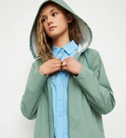 Regntøj|Hound Regnfrakke - PU - Støvet Grøn