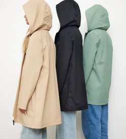 Regntøj|Hound Regnfrakke - PU - Støvet Grøn