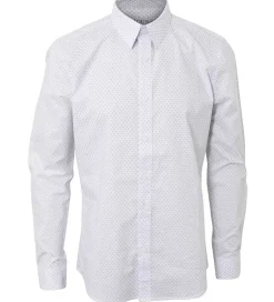 Konfirmationstøj|Hound Skjorte - All Over Print - Hvid m. Blå