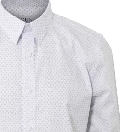 Konfirmationstøj|Hound Skjorte - All Over Print - Hvid m. Blå