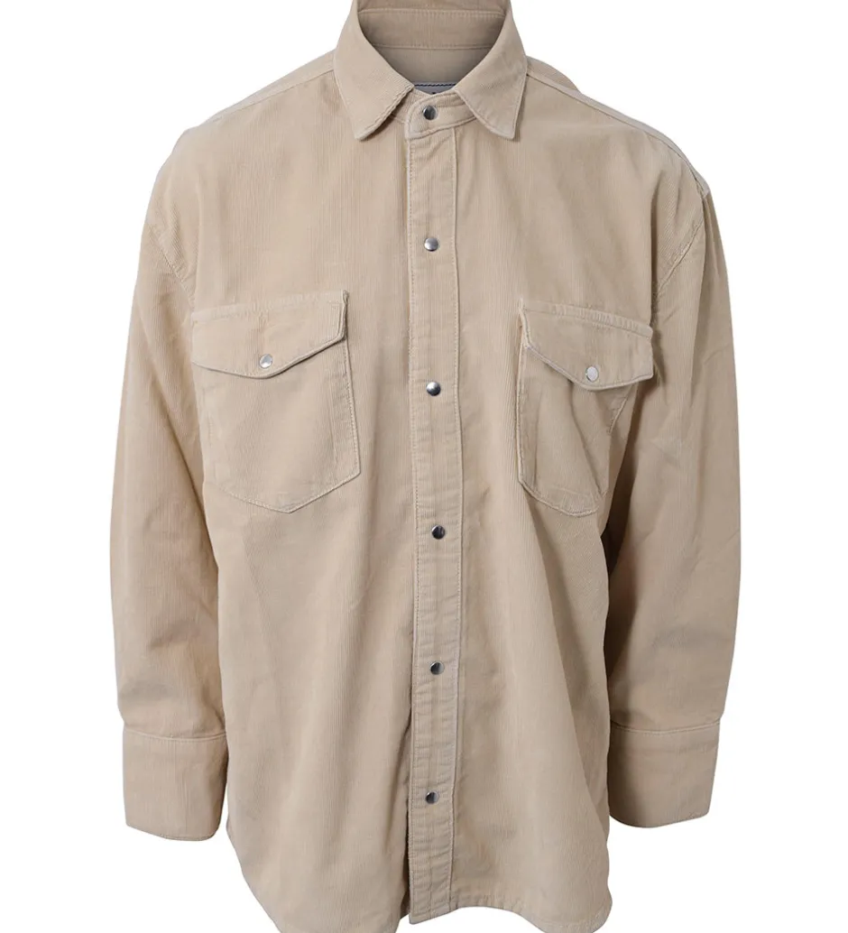 Skjorter|Hound Skjorte - Fløjl - Corduroy - Sand