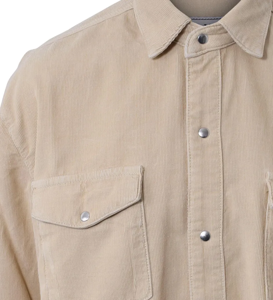 Skjorter|Hound Skjorte - Fløjl - Corduroy - Sand