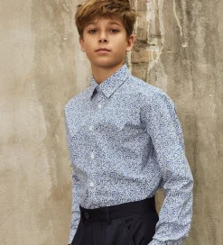 Konfirmationstøj|Hound Skjorte - Hvid m. Blomster