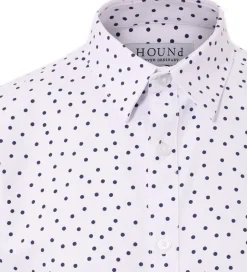 Konfirmationstøj|Hound Skjorte - Hvid m. Prikker