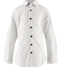 Konfirmationstøj|Hound Skjorte - Hvid m. Prikker