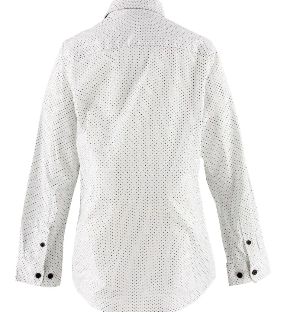 Konfirmationstøj|Hound Skjorte - Hvid m. Prikker