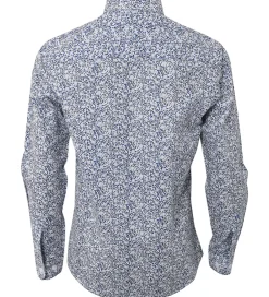 Konfirmationstøj|Hound Skjorte - Hvid/Blå m. Blomster