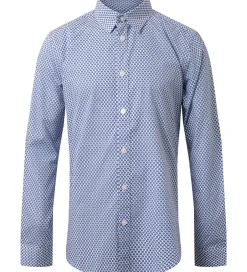 Konfirmationstøj|Hound Skjorte - Hvid/Blå m. Sole