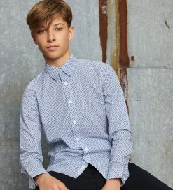 Konfirmationstøj|Hound Skjorte - Hvid/Mørkeblå