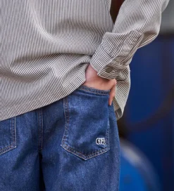 Konfirmationstøj|Hound Skjorte - Striped Overshirt - Black/Off White