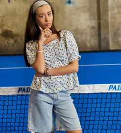 Toppe|Hound Top - Flower - Light Blue