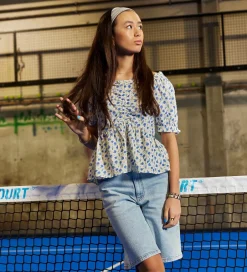 Toppe|Hound Top - Flower - Light Blue