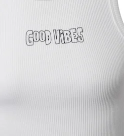 Toppe|Hound Top - Rib - Off Whitet m. Print