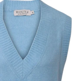 Veste|Hound Vest - Strik - Lyseblå
