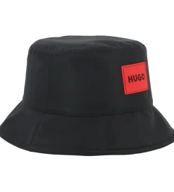 Huer Og Hatte|HUGO Bøllehat - Vendbar - Softshell/Fleece - Sort