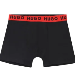 Undertøj|HUGO Boxershorts - 2-pak - Sort/Armygrøn