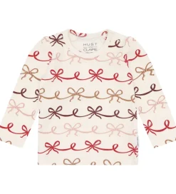 Bluser|Juletøj|Hust and Claire Bluse - Rib - HCAmma - Sugar m. Sløjfer